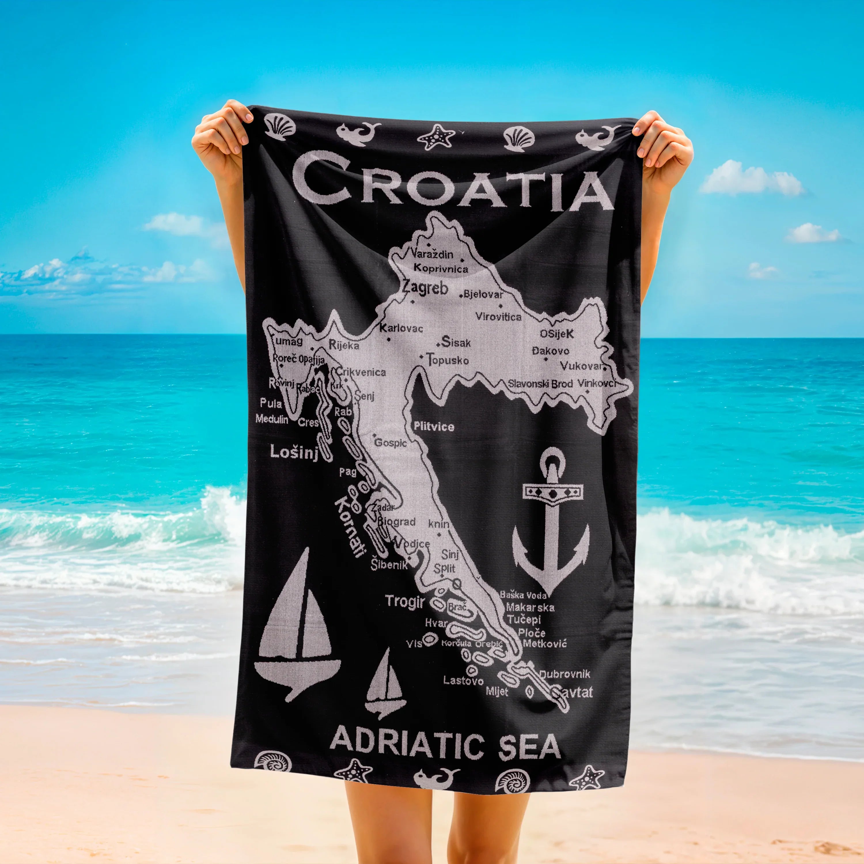 Beach Towel 520 GSM – 90*180 CM