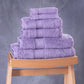 Set Of 6 Plain Towels 600 GSM