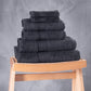 Set Of 6 Plain Towels 600 GSM