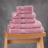 Set Of 6 Plain Towels 600 GSM