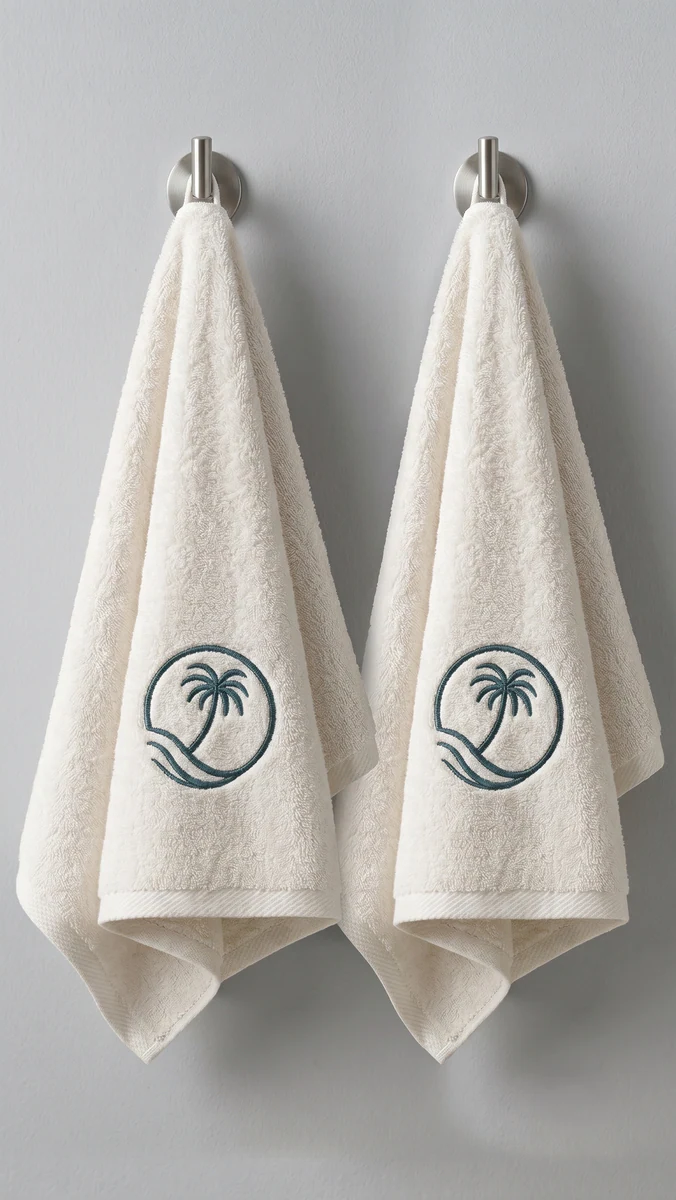 Embroidered Summer Towel - Size 50×90