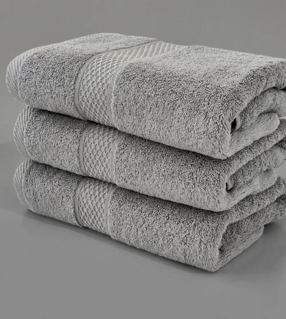 Set Of 3 Plain Towels 600 GSM – Size 50×100