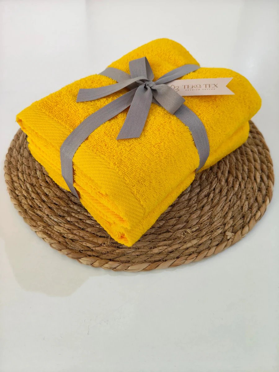 Set Of 2 Plain Towels 500 GSM – Size 50×90
