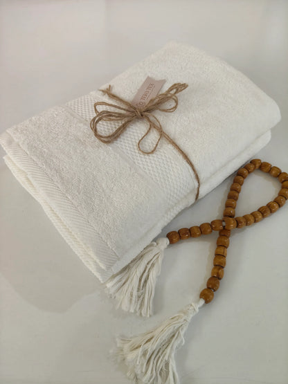 Set Of 2 Plain Bath Towels 450 GSM – Size 70×140