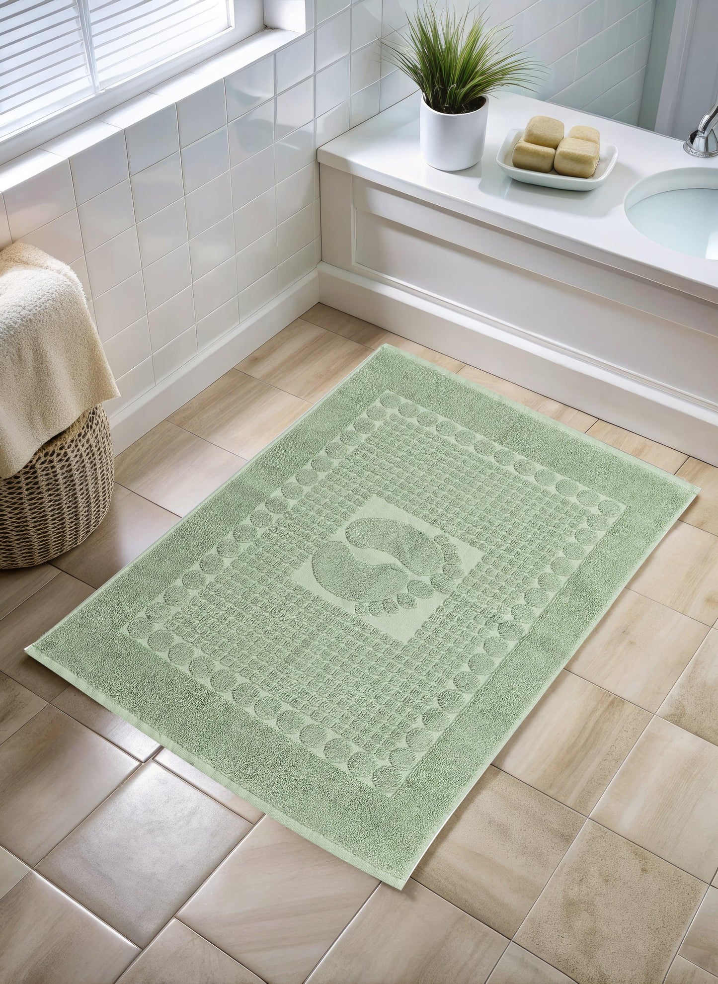 Foot Print Bathmat 875 GSM – 50*70 CM