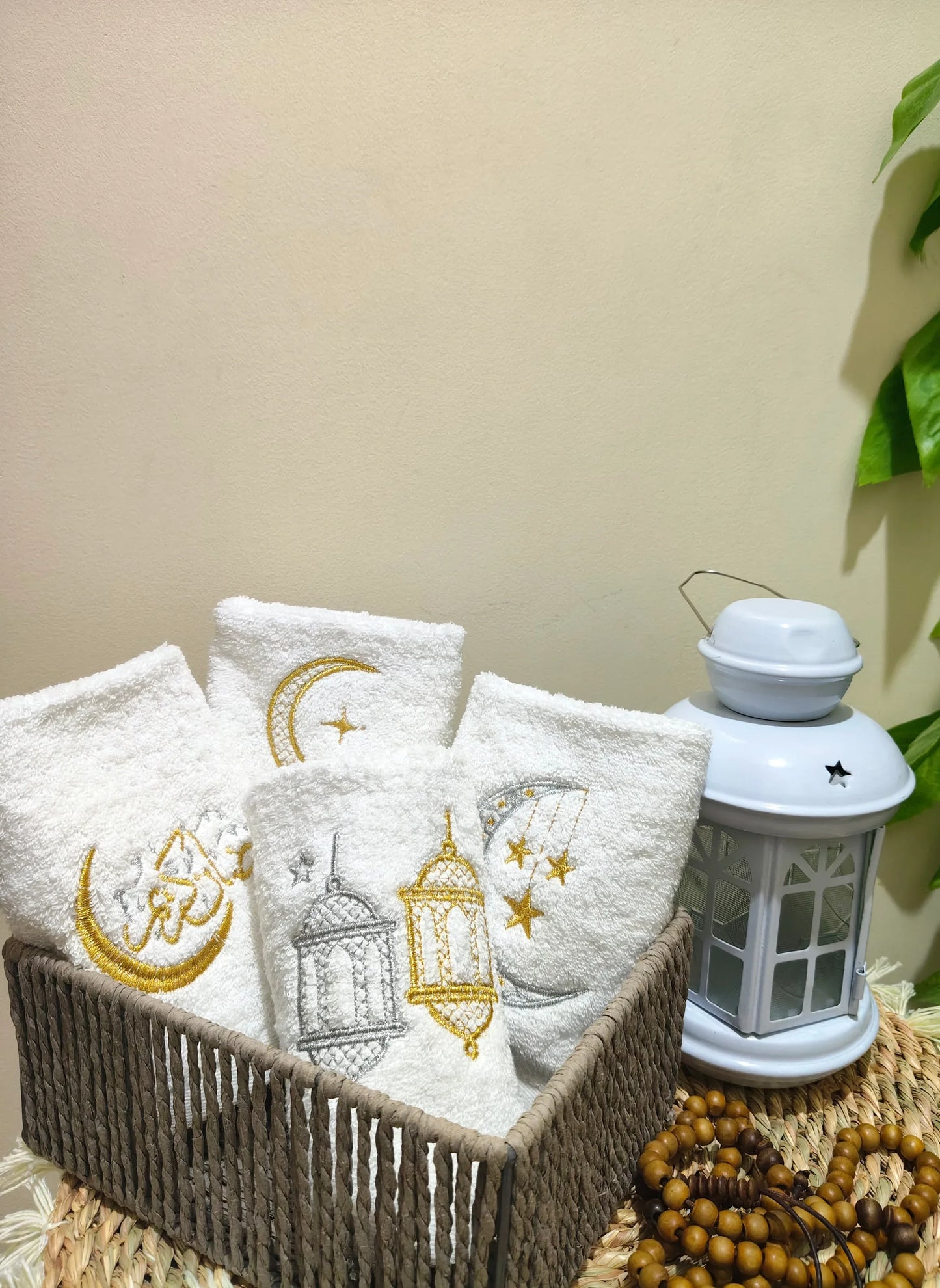 Ramdan Embroidered Towel 600 GSM- Pack Of 2 Towel