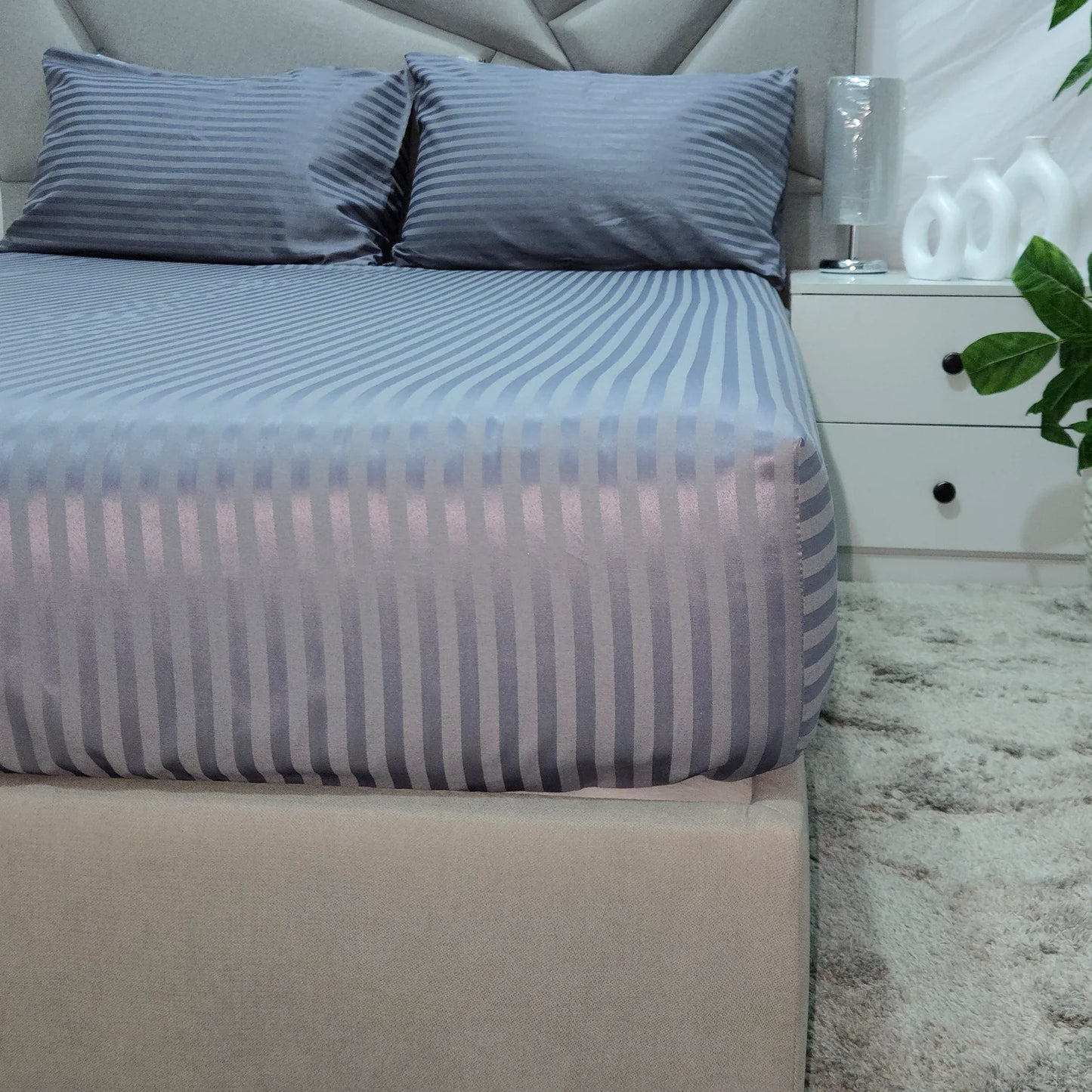 Stripe Fitted Bed Sheet
