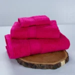 Set Of 3 Plain Towels 600 GSM - Image 11